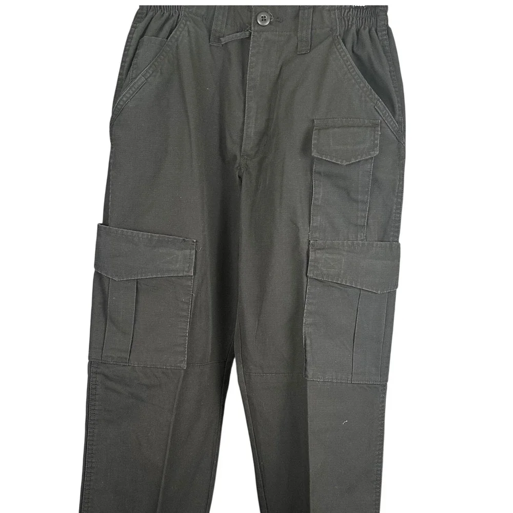 Propper Mens Tactical Cargo Pants Black Ripstop Work Uniform 30x34